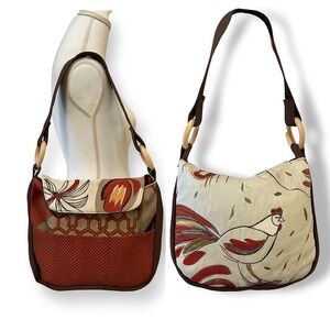 Kindred Spirit Style Artisan Shoulder Bag Rooster Patchwork‎ Boho Artcore USA